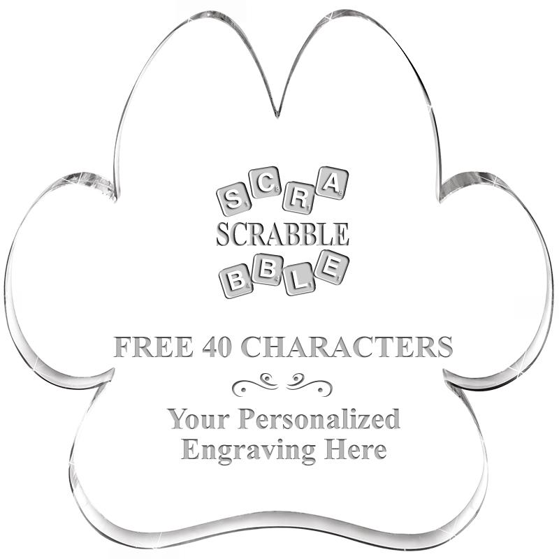 5.8" PAW PRINT ACRYLIC