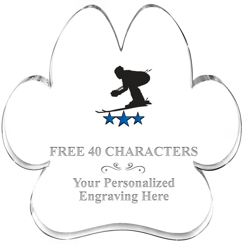 5.8" PAW PRINT ACRYLIC