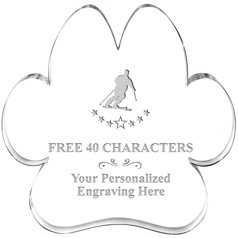 5.8" PAW PRINT ACRYLIC