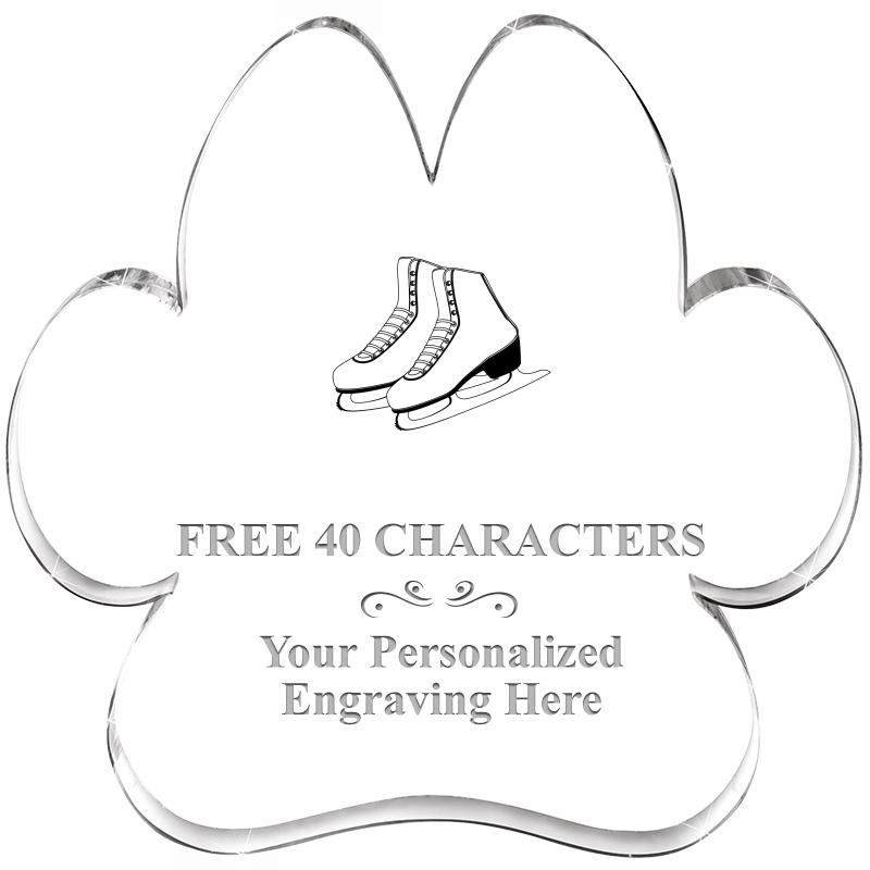 5.8" PAW PRINT ACRYLIC