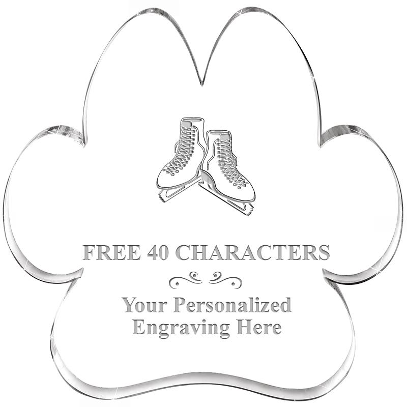 5.8" PAW PRINT ACRYLIC