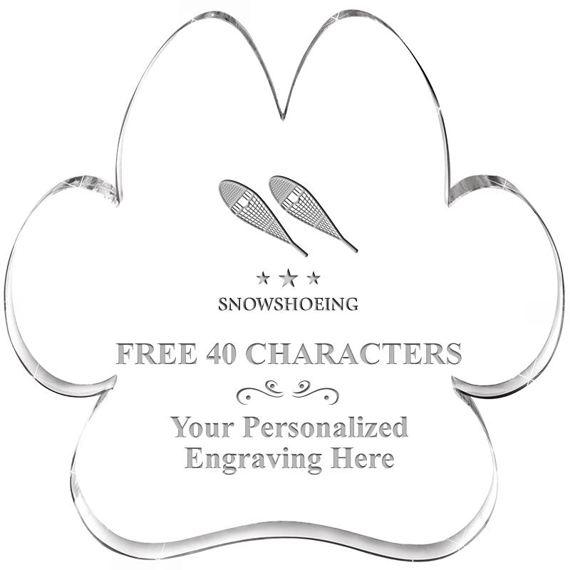 5.8" PAW PRINT ACRYLIC