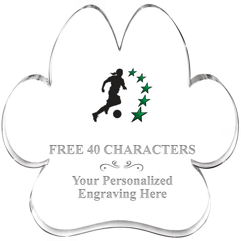 5.8" PAW PRINT ACRYLIC