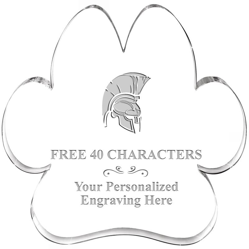 5.8" PAW PRINT ACRYLIC