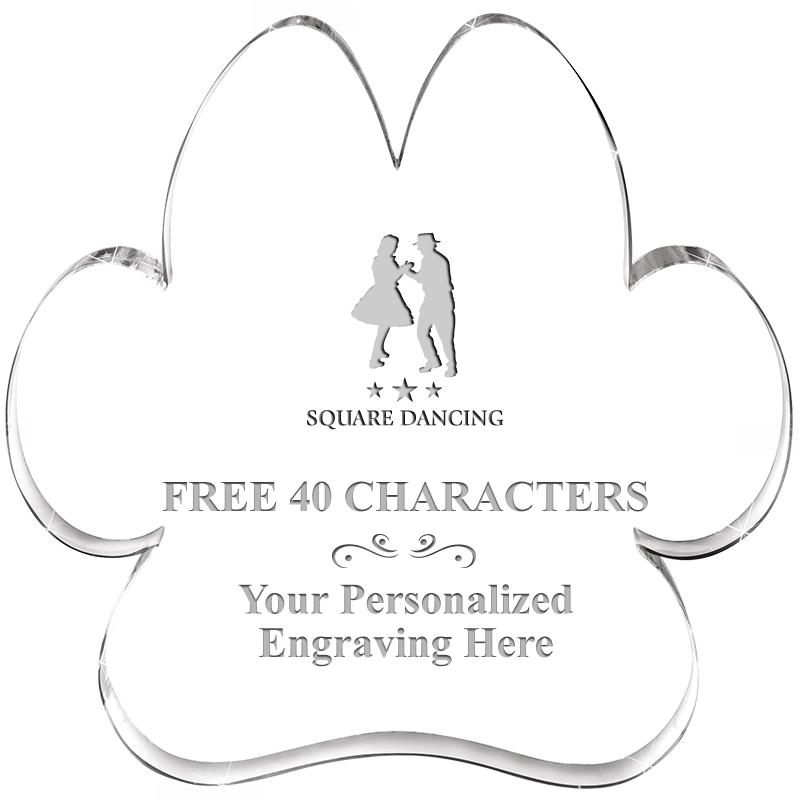 5.8" PAW PRINT ACRYLIC