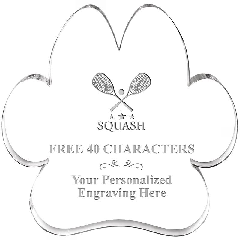 5.8" PAW PRINT ACRYLIC