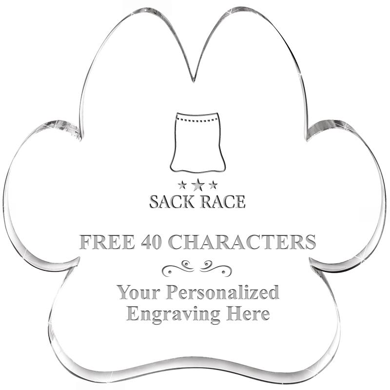 5.8" PAW PRINT ACRYLIC