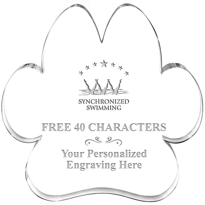 5.8" PAW PRINT ACRYLIC