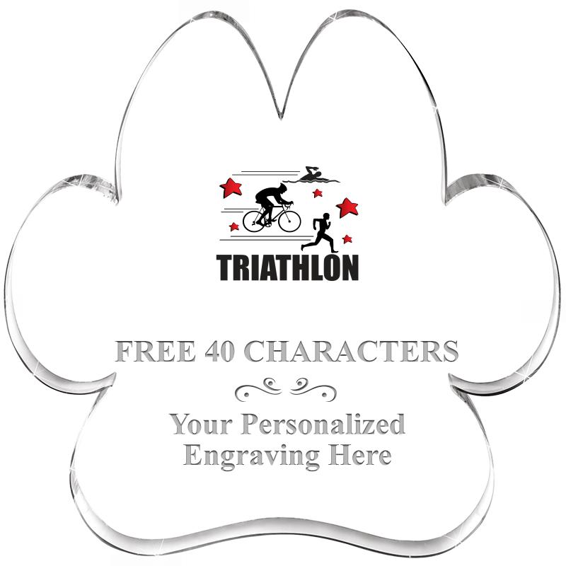 5.8" PAW PRINT ACRYLIC