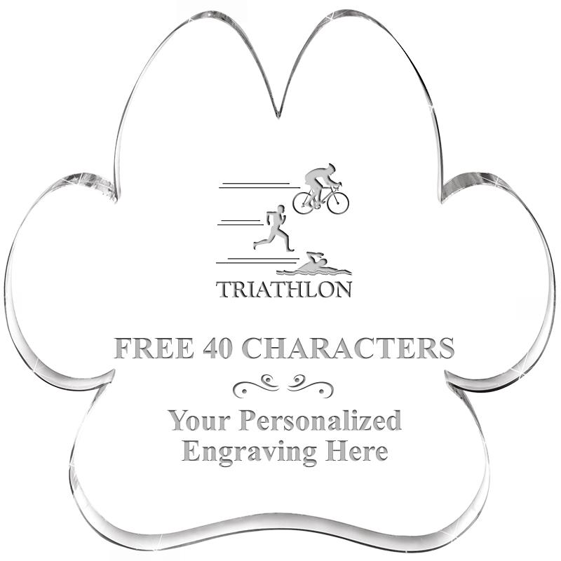 5.8" PAW PRINT ACRYLIC