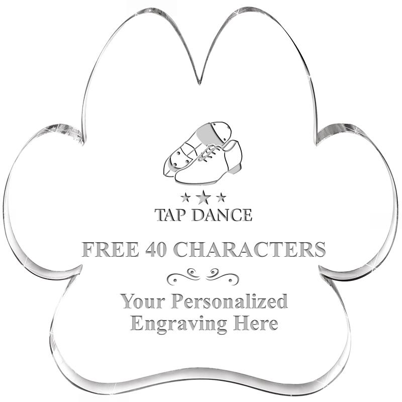 5.8" PAW PRINT ACRYLIC