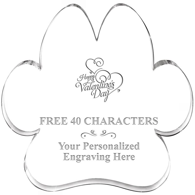 5.8" PAW PRINT ACRYLIC