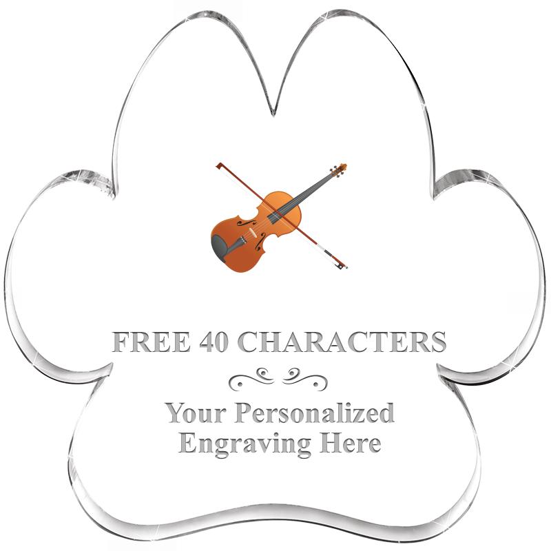 5.8" PAW PRINT ACRYLIC