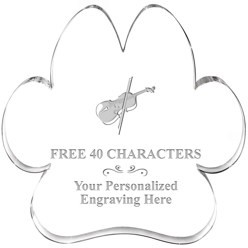 5.8" PAW PRINT ACRYLIC