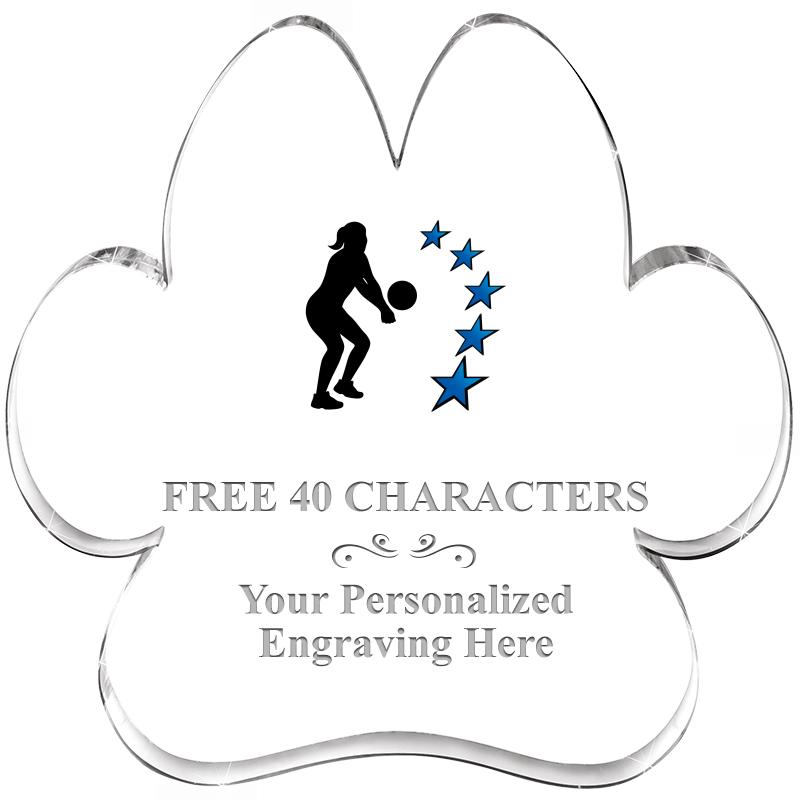 5.8" PAW PRINT ACRYLIC