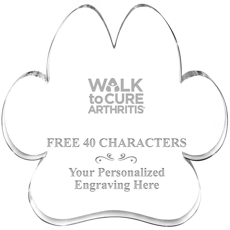 5.8" PAW PRINT ACRYLIC