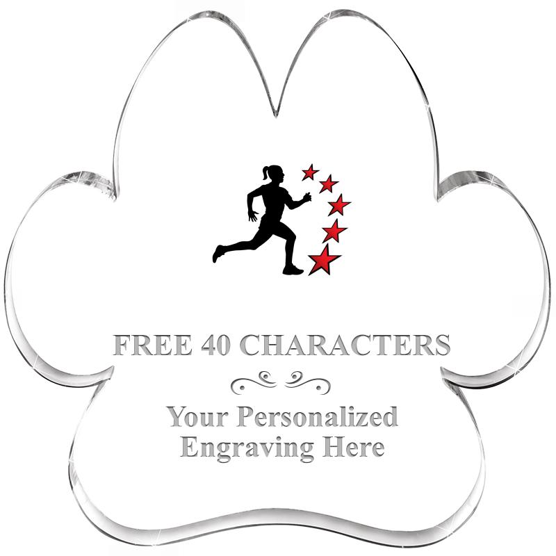 5.8" PAW PRINT ACRYLIC