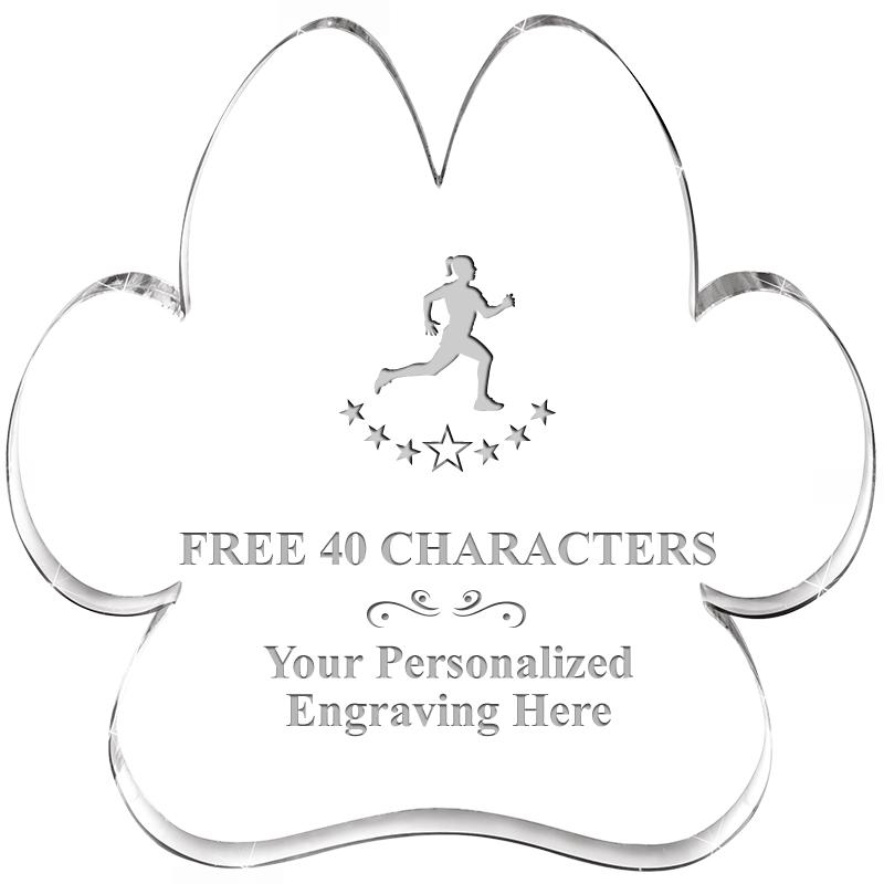 5.8" PAW PRINT ACRYLIC