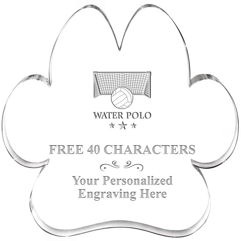 5.8" PAW PRINT ACRYLIC