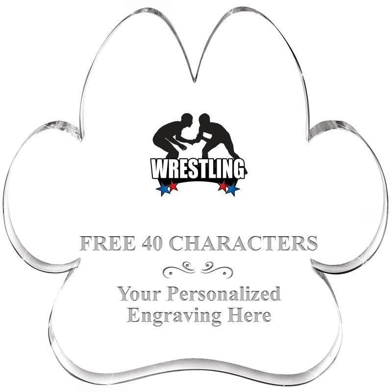 5.8" PAW PRINT ACRYLIC