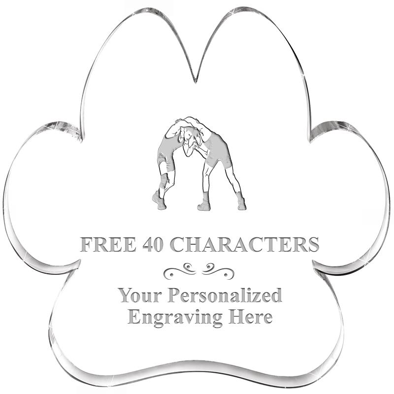 5.8" PAW PRINT ACRYLIC