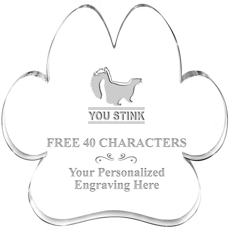 5.8" PAW PRINT ACRYLIC