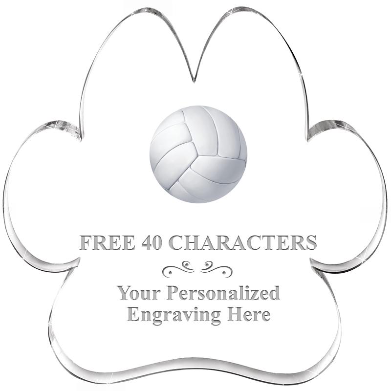 5.8" PAW PRINT ACRYLIC