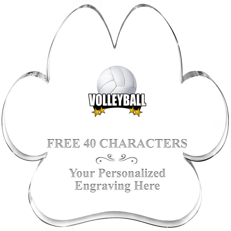 5.8" PAW PRINT ACRYLIC