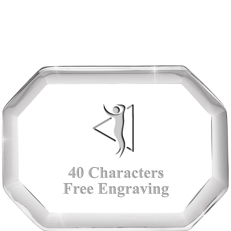 2-1/2" BEVELED OCTAGON PWEIGHT