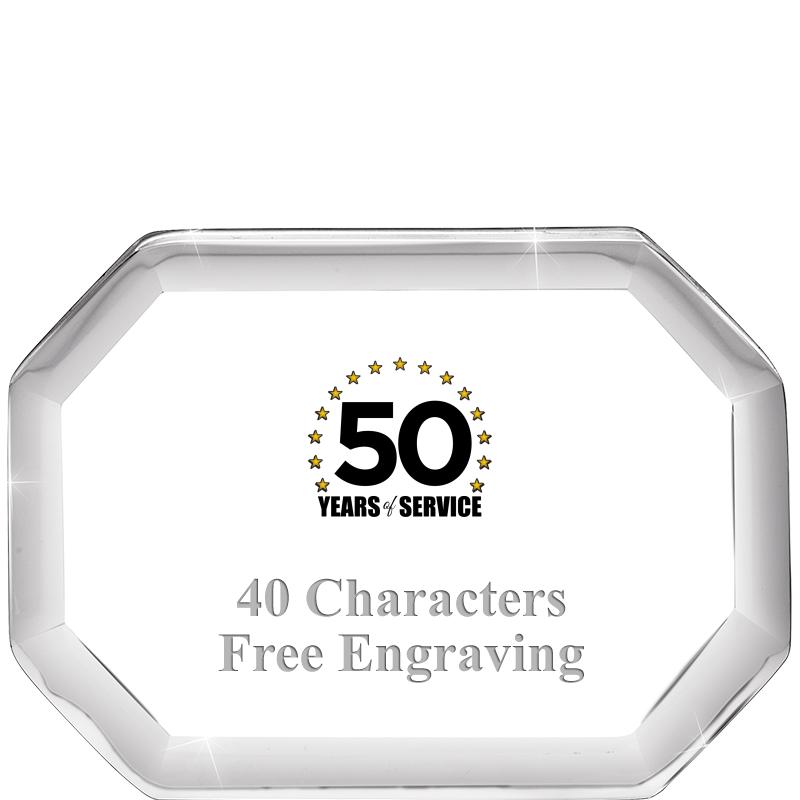 2-1/2" BEVELED OCTAGON PWEIGHT