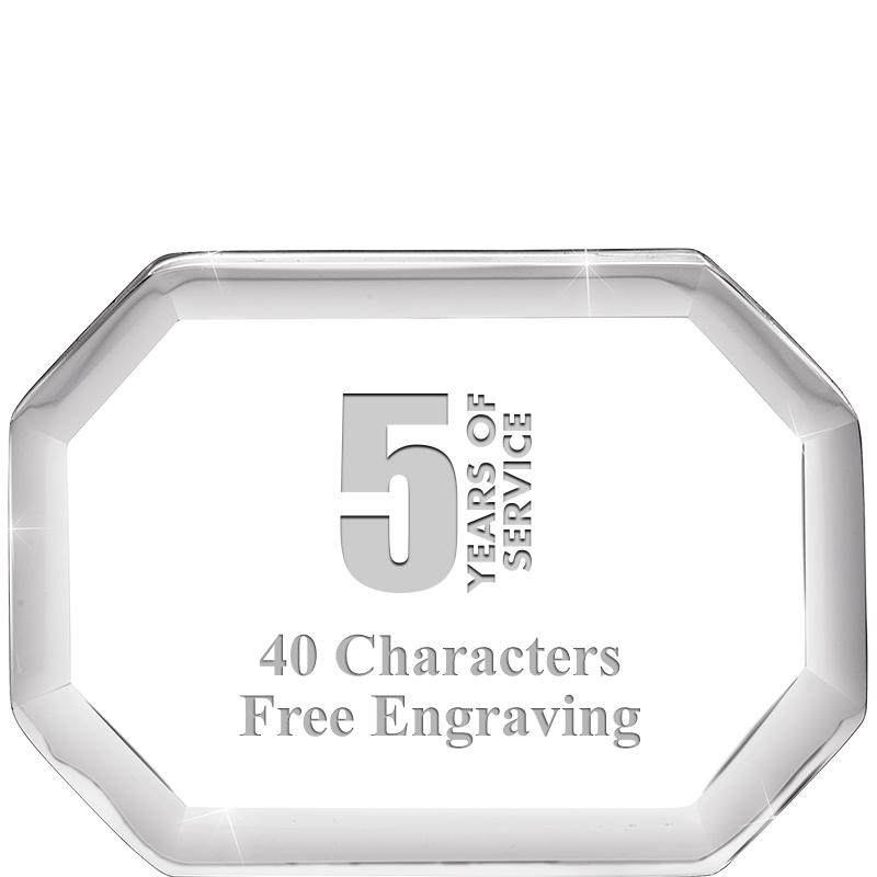 2-1/2" BEVELED OCTAGON PWEIGHT