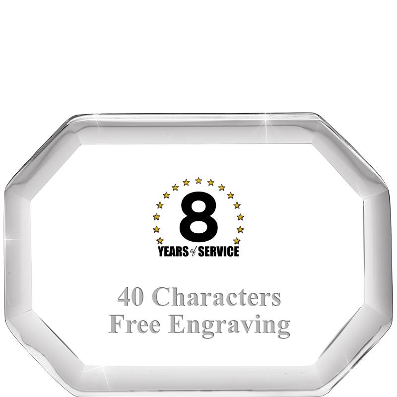 2-1/2" BEVELED OCTAGON PWEIGHT