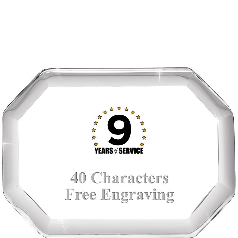 2-1/2" BEVELED OCTAGON PWEIGHT