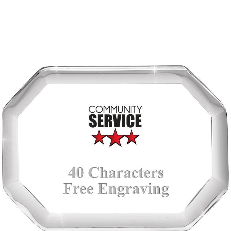 2-1/2" BEVELED OCTAGON PWEIGHT