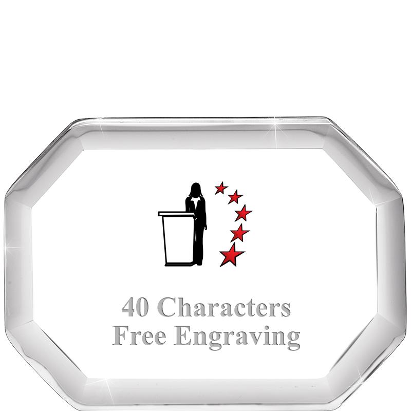 2-1/2" BEVELED OCTAGON PWEIGHT