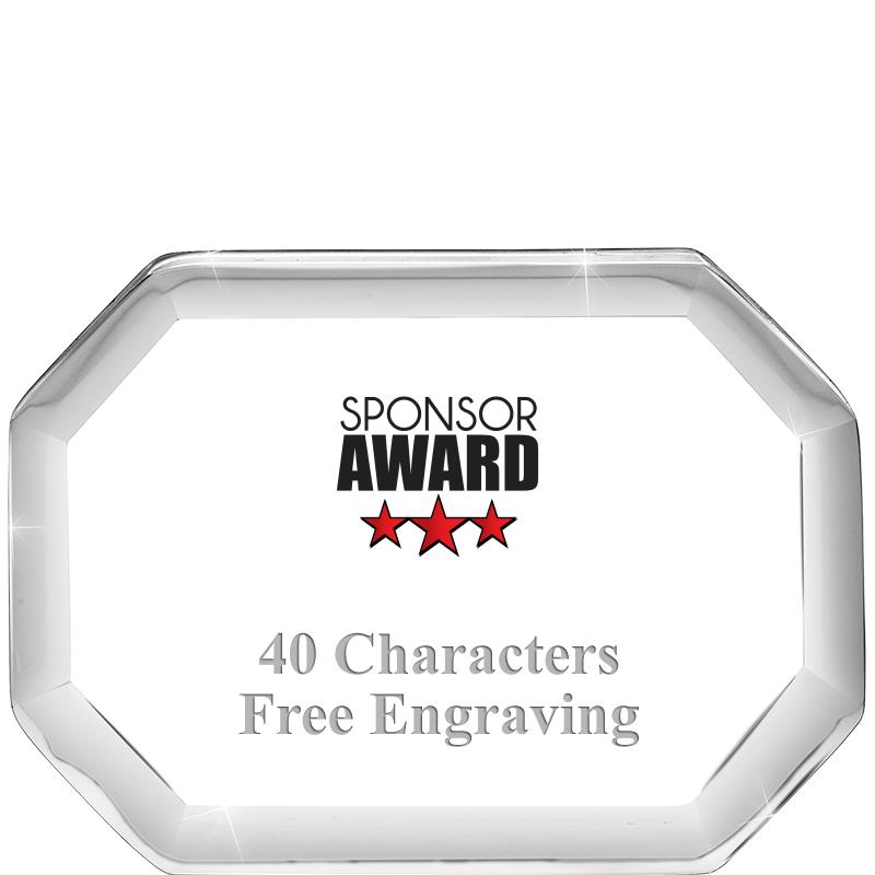 2-1/2" BEVELED OCTAGON PWEIGHT