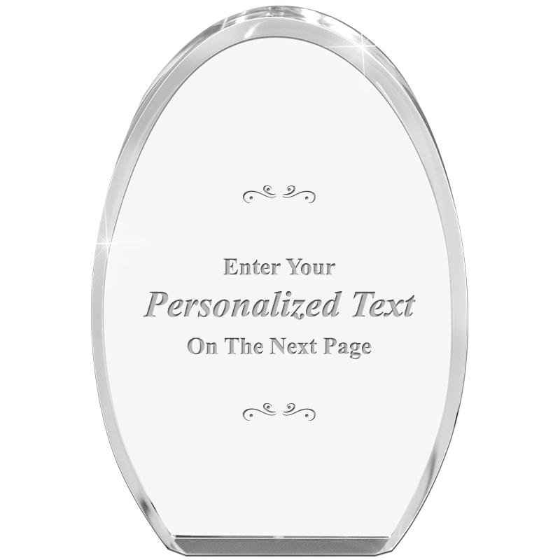 OVAL STANDING PAPERWEIGHT