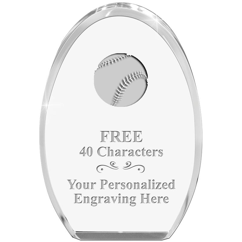 OVAL STANDING PAPERWEIGHT