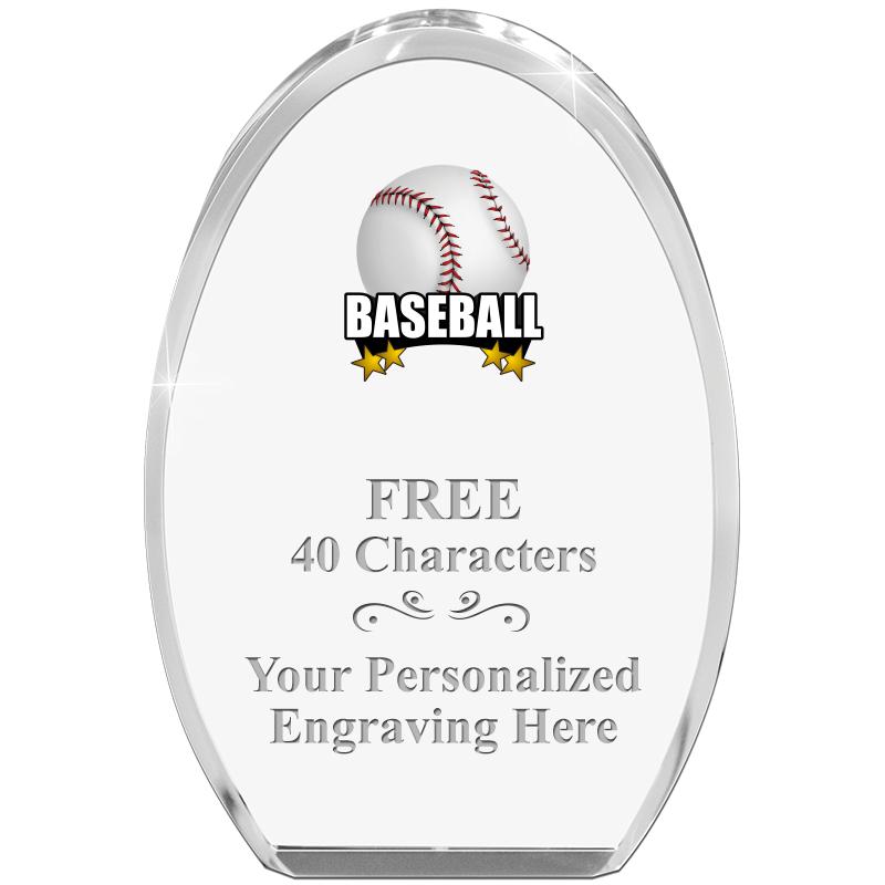 OVAL STANDING PAPERWEIGHT