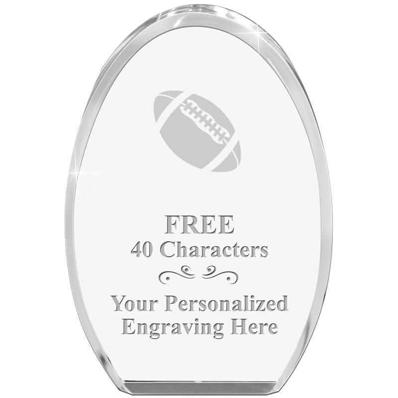 OVAL STANDING PAPERWEIGHT