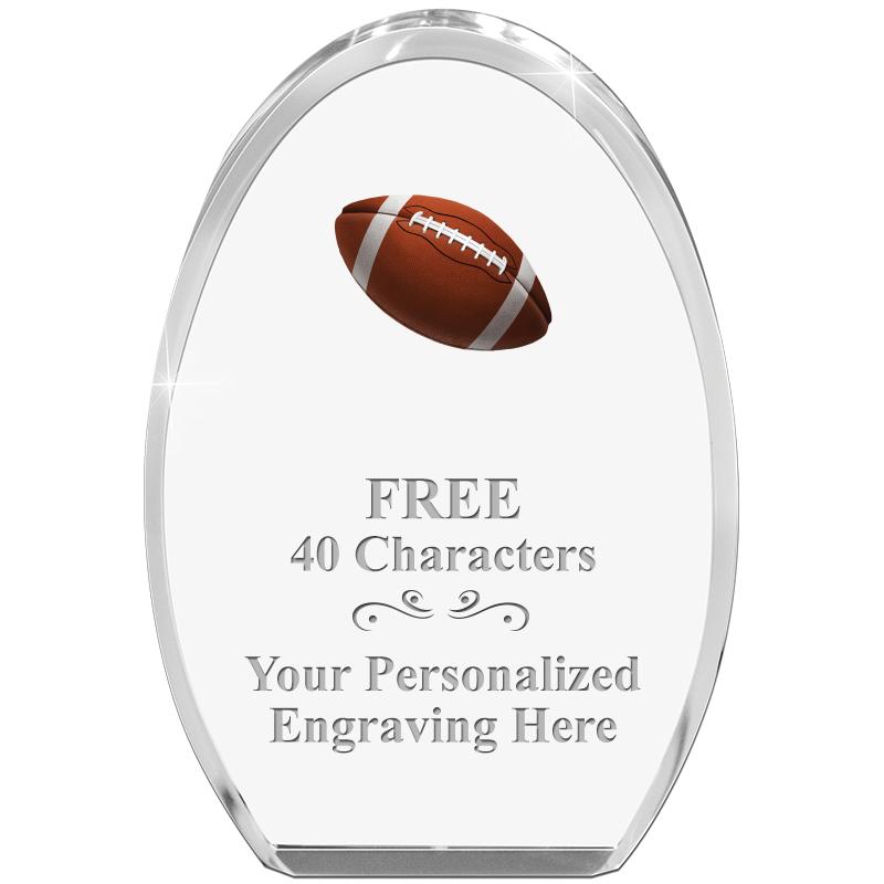 OVAL STANDING PAPERWEIGHT