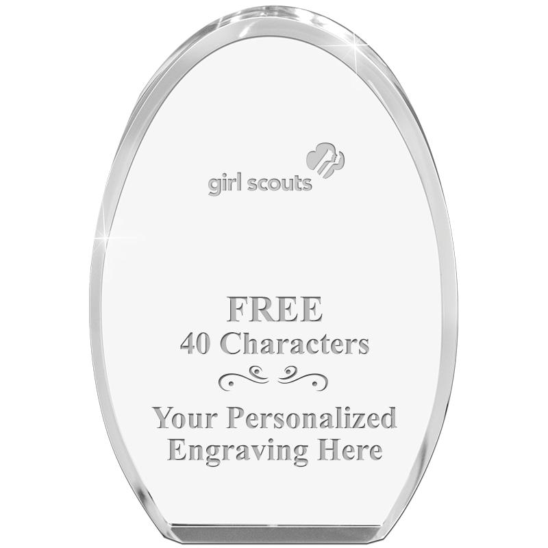 OVAL STANDING PAPERWEIGHT