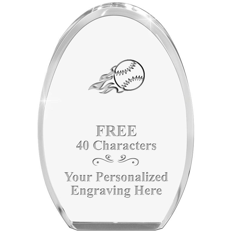 OVAL STANDING PAPERWEIGHT