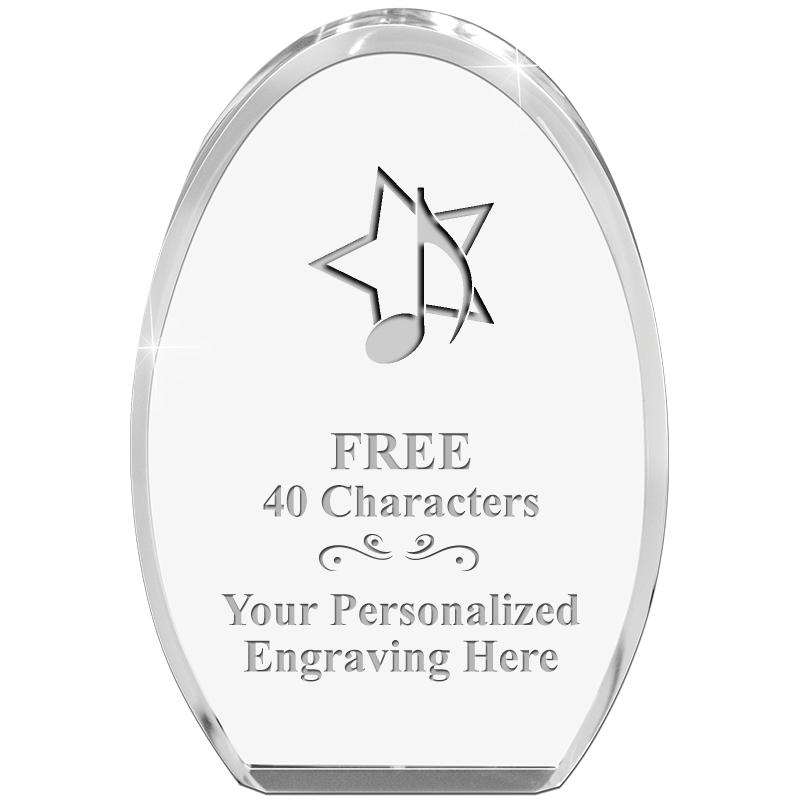 OVAL STANDING PAPERWEIGHT