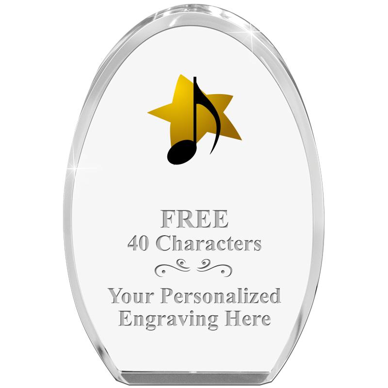 OVAL STANDING PAPERWEIGHT