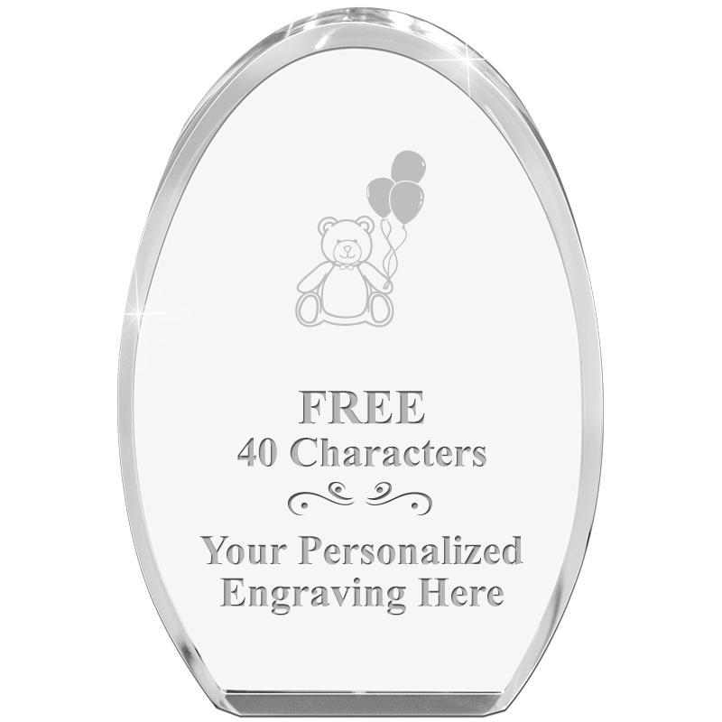 OVAL STANDING PAPERWEIGHT