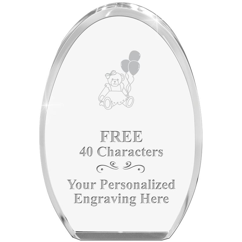 OVAL STANDING PAPERWEIGHT