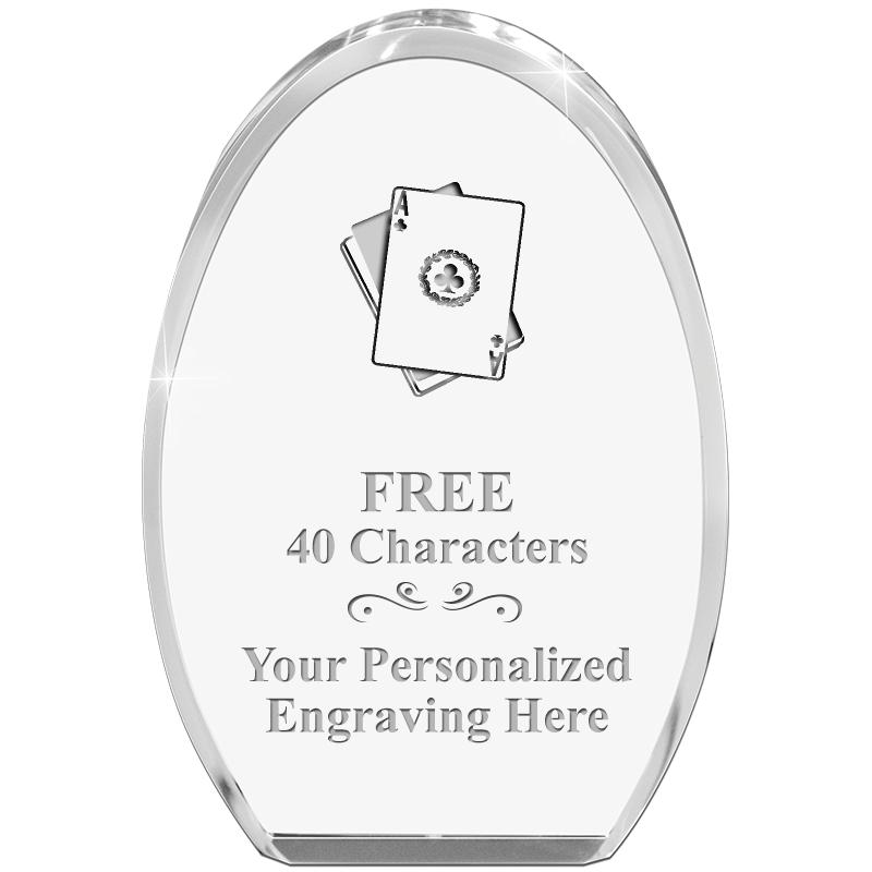 OVAL STANDING PAPERWEIGHT