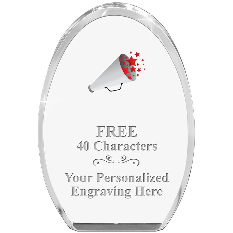 OVAL STANDING PAPERWEIGHT