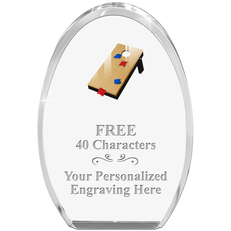 OVAL STANDING PAPERWEIGHT